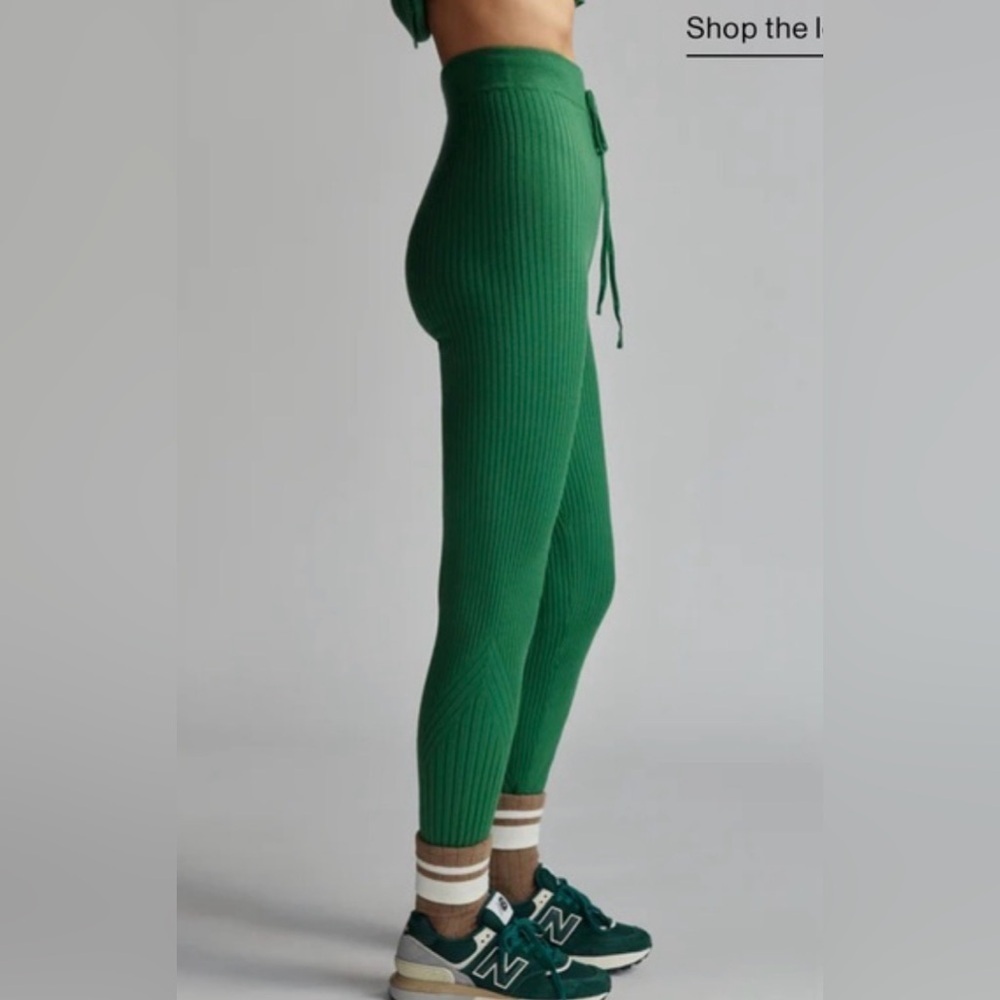 Varley Mocado Rib Knit Legging Verdant Green Size XS